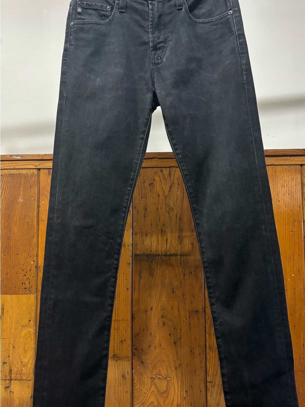 Ag Adriano Goldschmied Slim Skinny Black Jeans